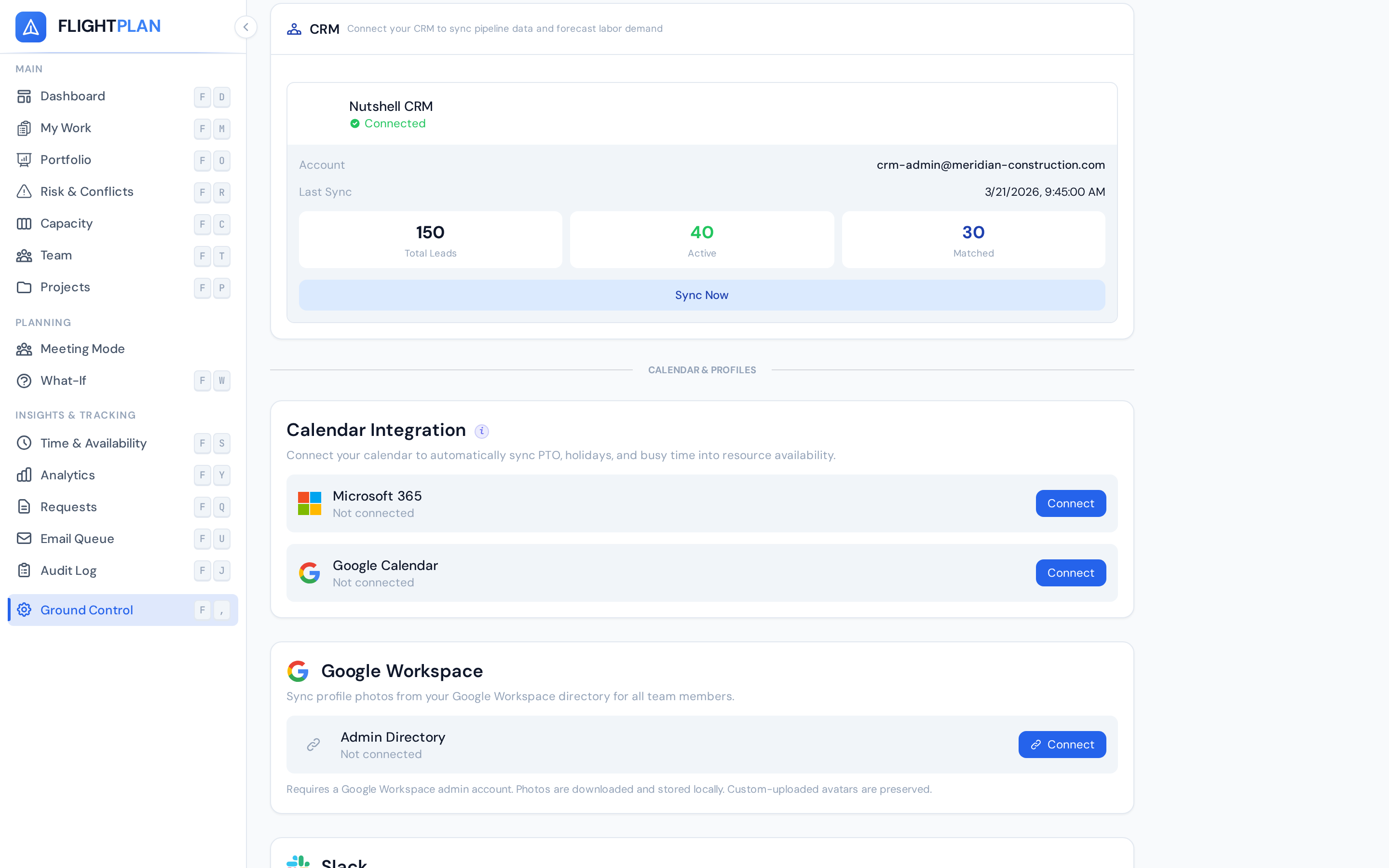 Nutshell CRM Connected State